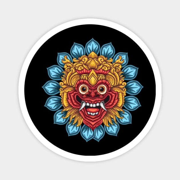 Barong bali potrait Magnet by Kukuh_handal